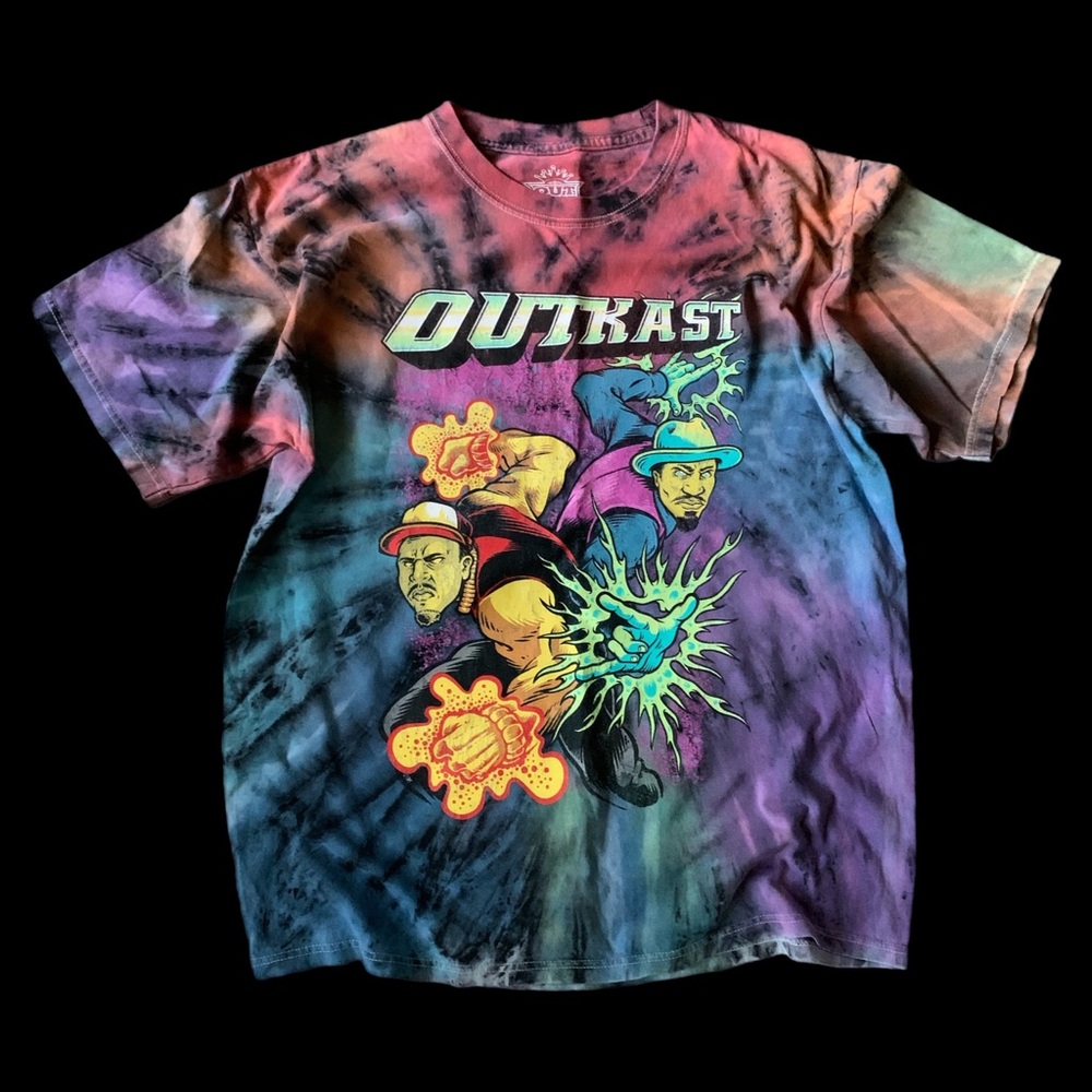 Tie-Dye OutKast Graphic Tee - Multicolor Kids Shirt